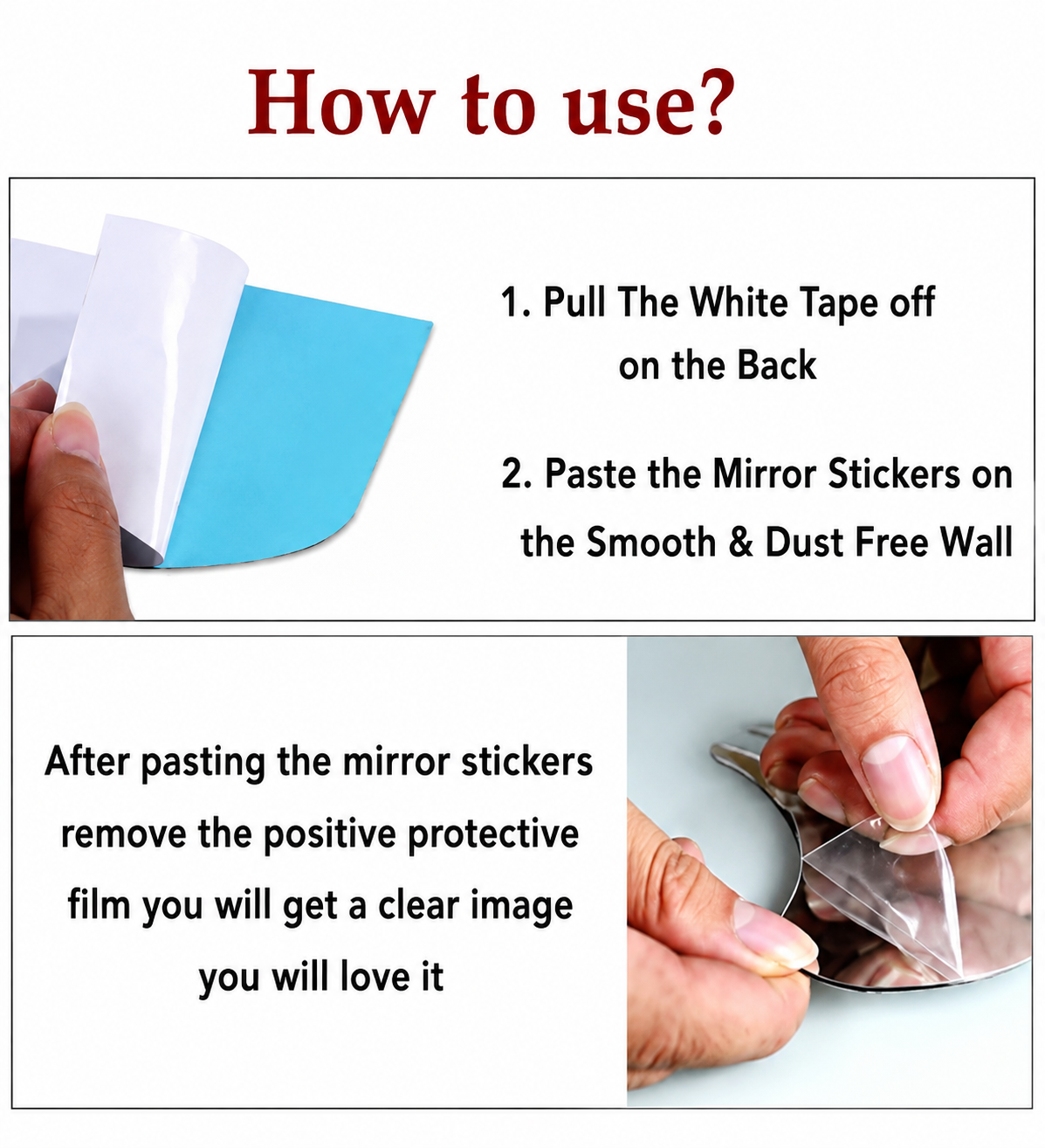 Hexagon Silver Acrylic Mirror(Pack of 10)